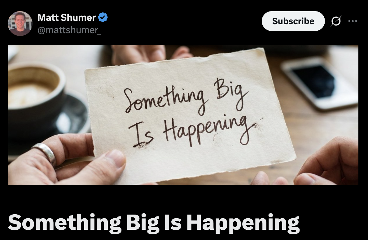 Something big is happening